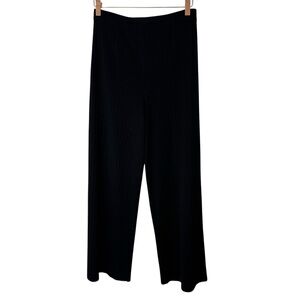 Exclusively Misook Black Knit Pull Pants Size Medium